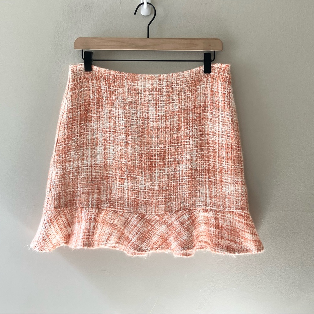 STUDIO Y Vintage Y2K Tweed Ruffle Mini Skirt